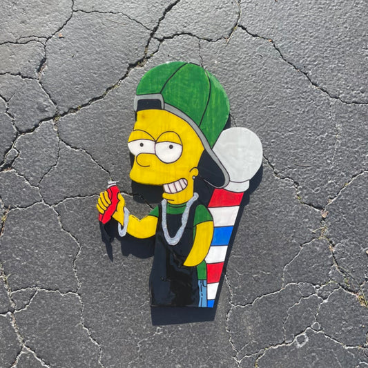 Bart Simpson Barber Wall Art