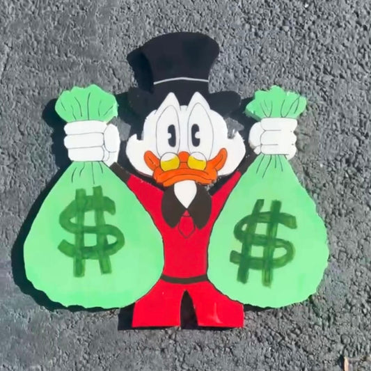 Money Hungry Duck Wall Art